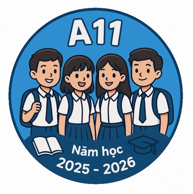 Logo lớp được thiết kế đơn giản với tên lớp và biểu tượng
