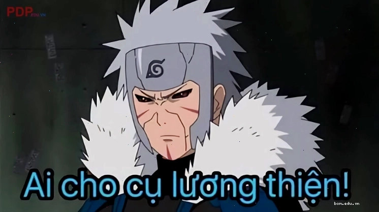 Meme anime Naruto với các nhân vật quen thuộc