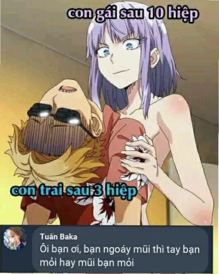 Meme anime với nội dung nhạy cảm