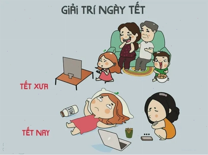 Meme avatar tết vui nhộn với thông điệp ý nghĩa