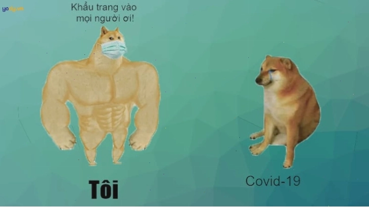 Meme Cheems về dịch Covid