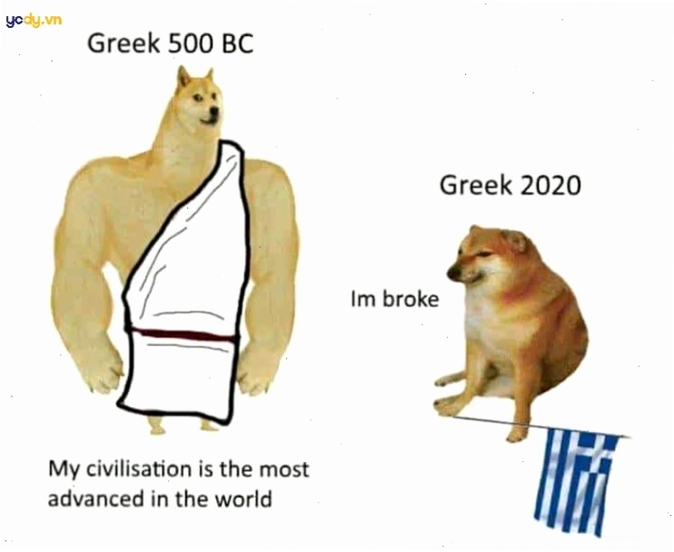 Meme Cheems vs Swole Doge buồn cười