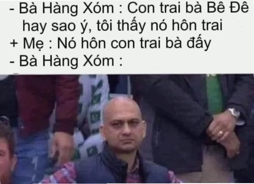 Meme chống nạnh với biểu cảm chán chả buồn nói