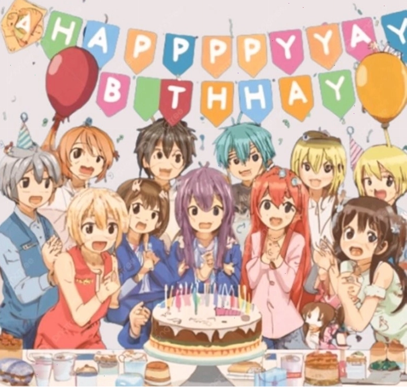 Meme chúc mừng sinh nhật với hình ảnh các nhân vật Anime nổi tiếng