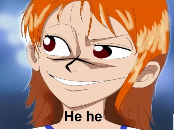 Meme cười gian xảo với ánh mắt lém lỉnh