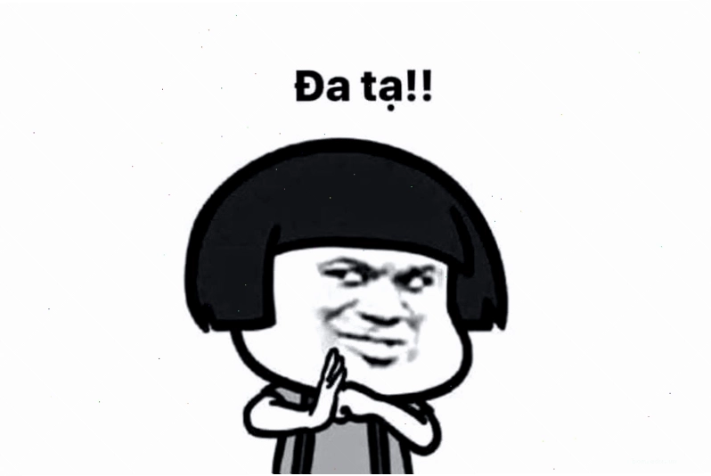 Meme đa tạ với phong thái lịch thiệp của một nhân viên