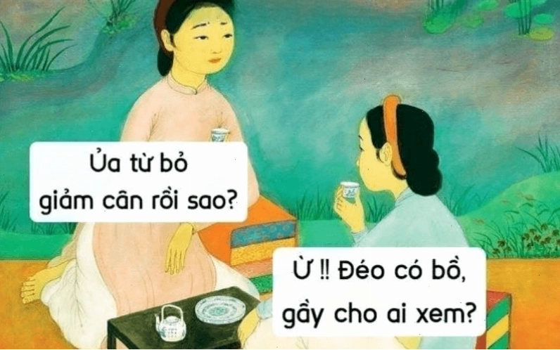 Mèo tết meme với trang phục truyền thống