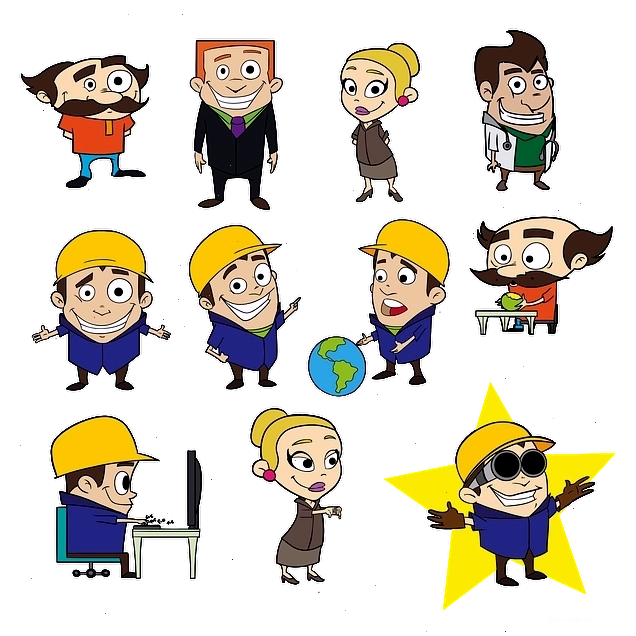 Nhân vật hoạt hình đa dạng, thích hợp làm avatar
