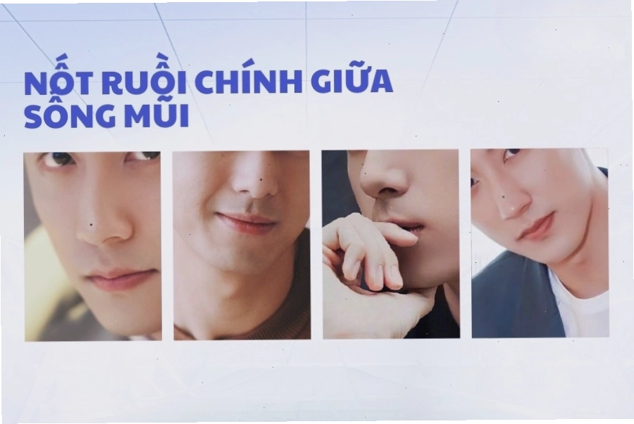 Nốt ruồi chính giữa sống mũi đàn ông