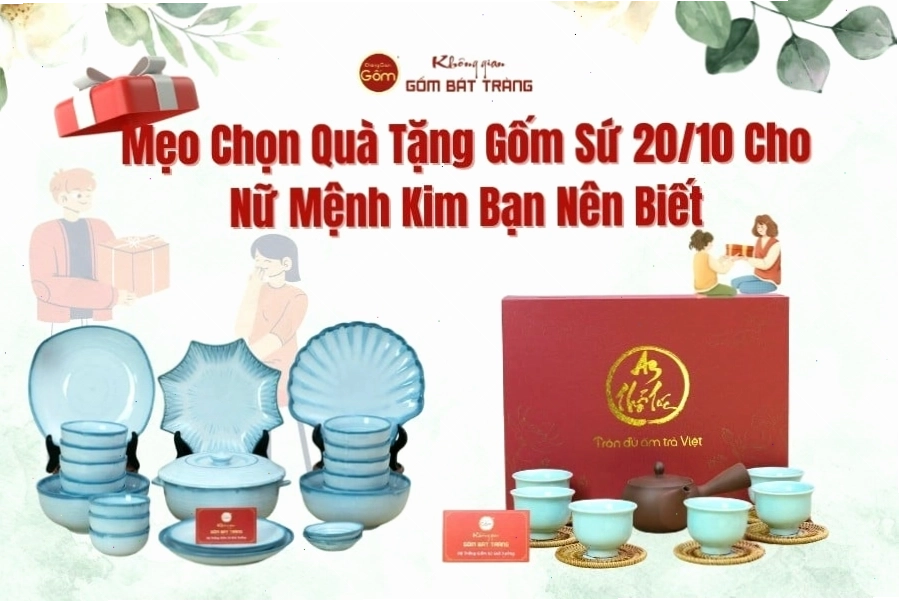 Quà tặng gốm sứ cho người mệnh Kim