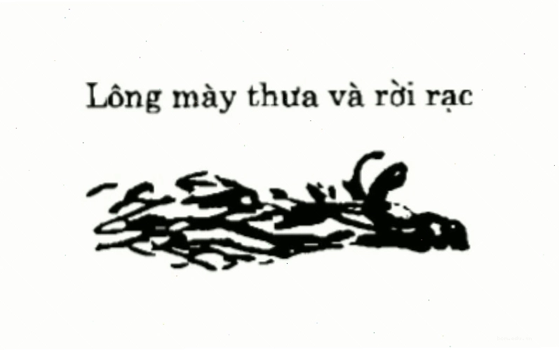 Sơ tán mi (lông mày thưa) có thể ảnh hưởng đến vận mệnh