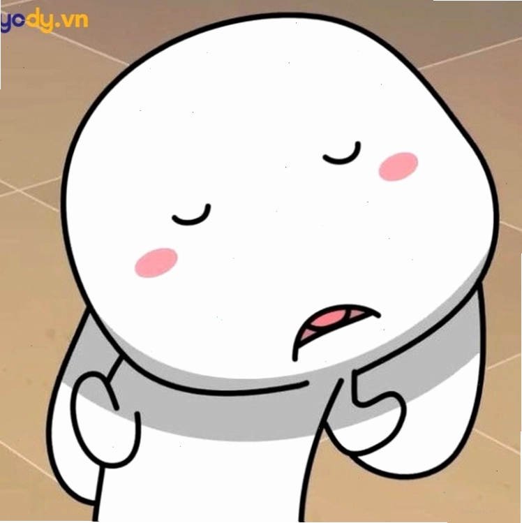 Thỏ bảy màu meme đang suy tư, đăm chiêu
