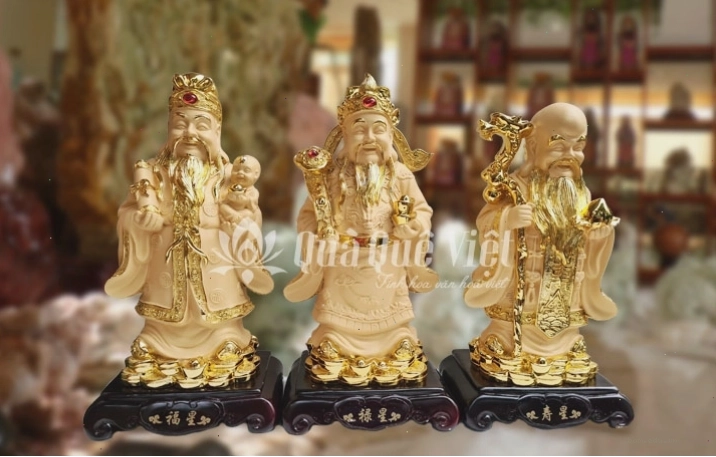 Tượng Tam Đa Phúc Lộc Thọ mang ý nghĩa may mắn và sung túc