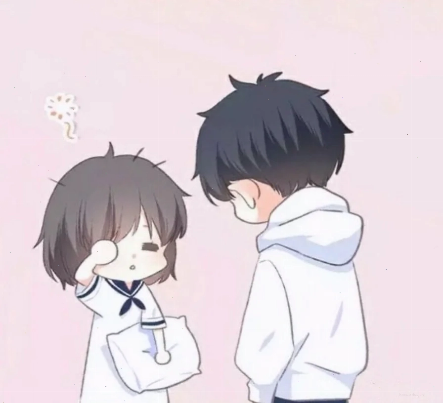ảnh avatar anime cặp đôi tình cảm thể hiện sự quan tâm chăm sóc
