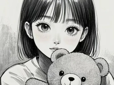 Avatar Anime Nữ Đen Trắng: Lời Thì Thầm Của Tâm Hồn Trầm Lặng