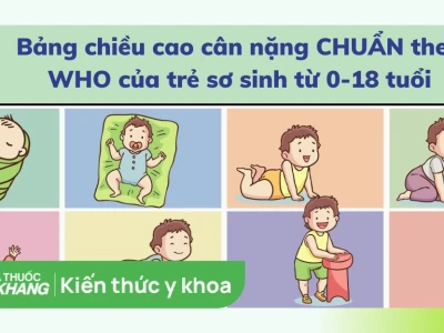 Bảng chiều cao cân nặng bé gái theo chuẩn WHO: Hướng dẫn chi tiết 2026